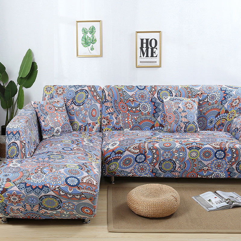 KTX-014291 Stretch Print Sofa Cover in Fashionable Design for Various Sizes