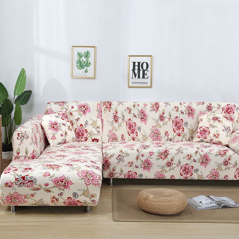 KTX-014291 Stretch Print Sofa Cover in Fashionable Design for Various Sizes