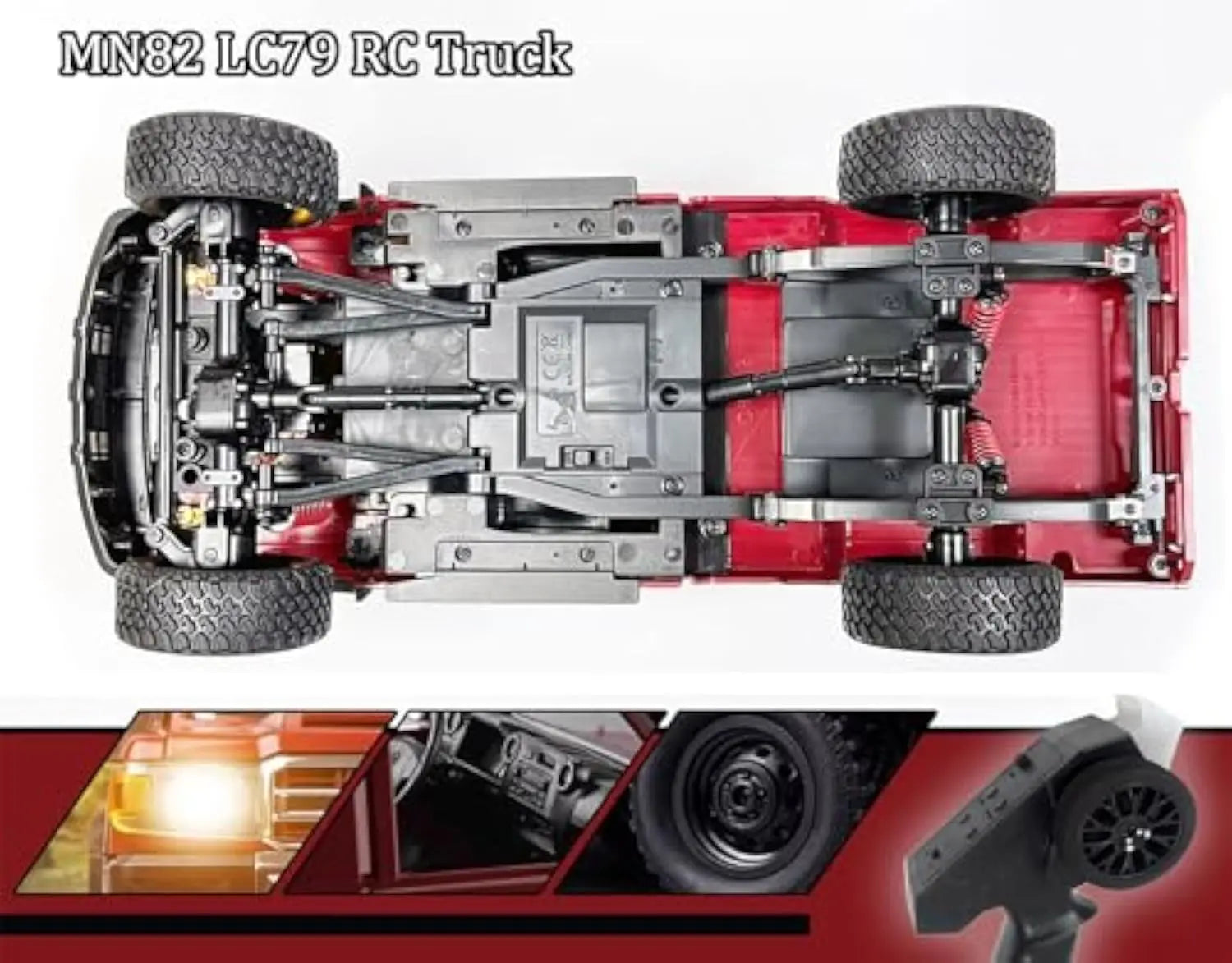 1/12 Scale 4WD Remote Control Pickup Truck Off-Road Vehicle for Indoor and Outdoor Fun