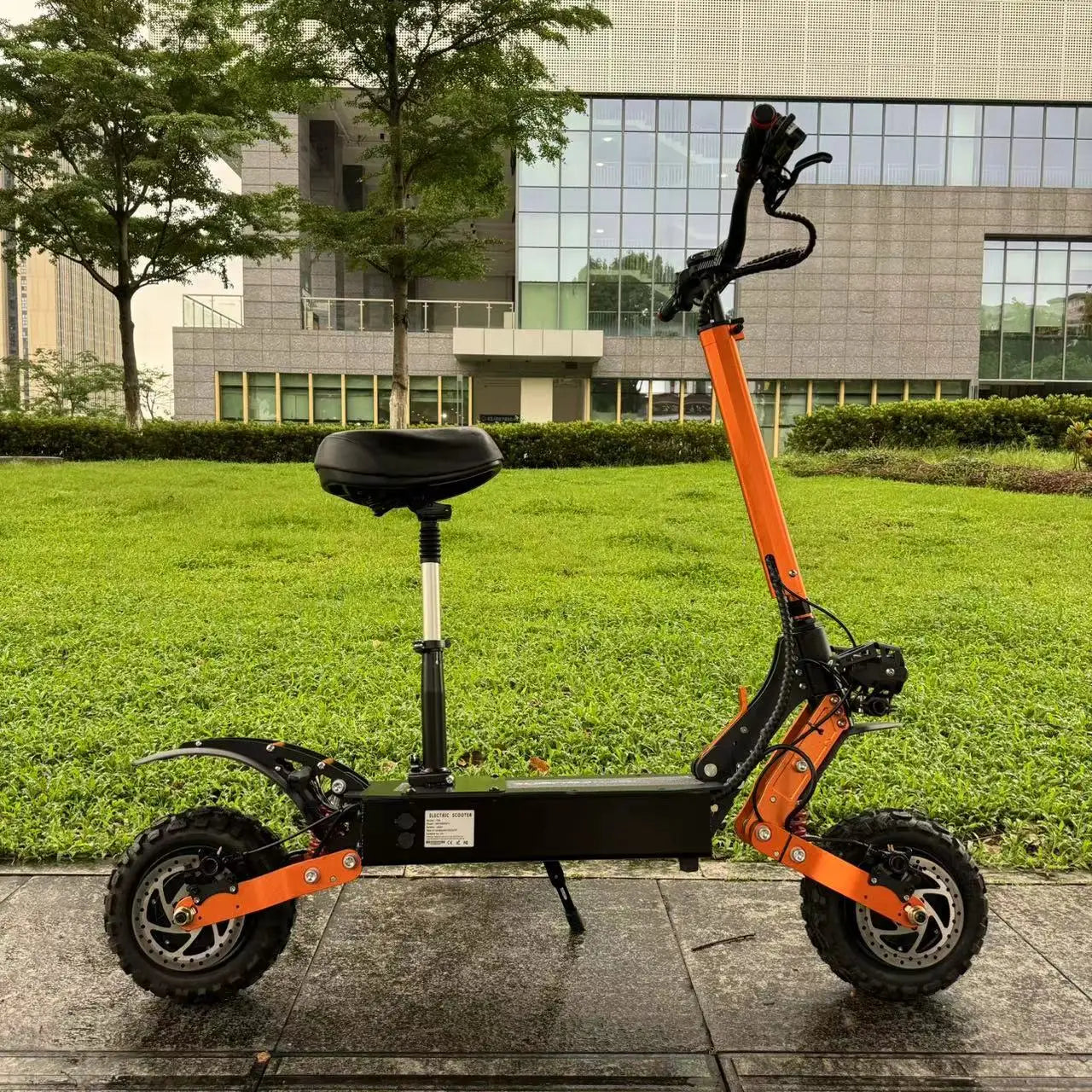 KTX-017107 60V 6000W Dual Motor 11-Inch Off-Road Electric Scooter, 50 Mile Max Speed, Foldable, 30Ah Battery, 200 kg Load