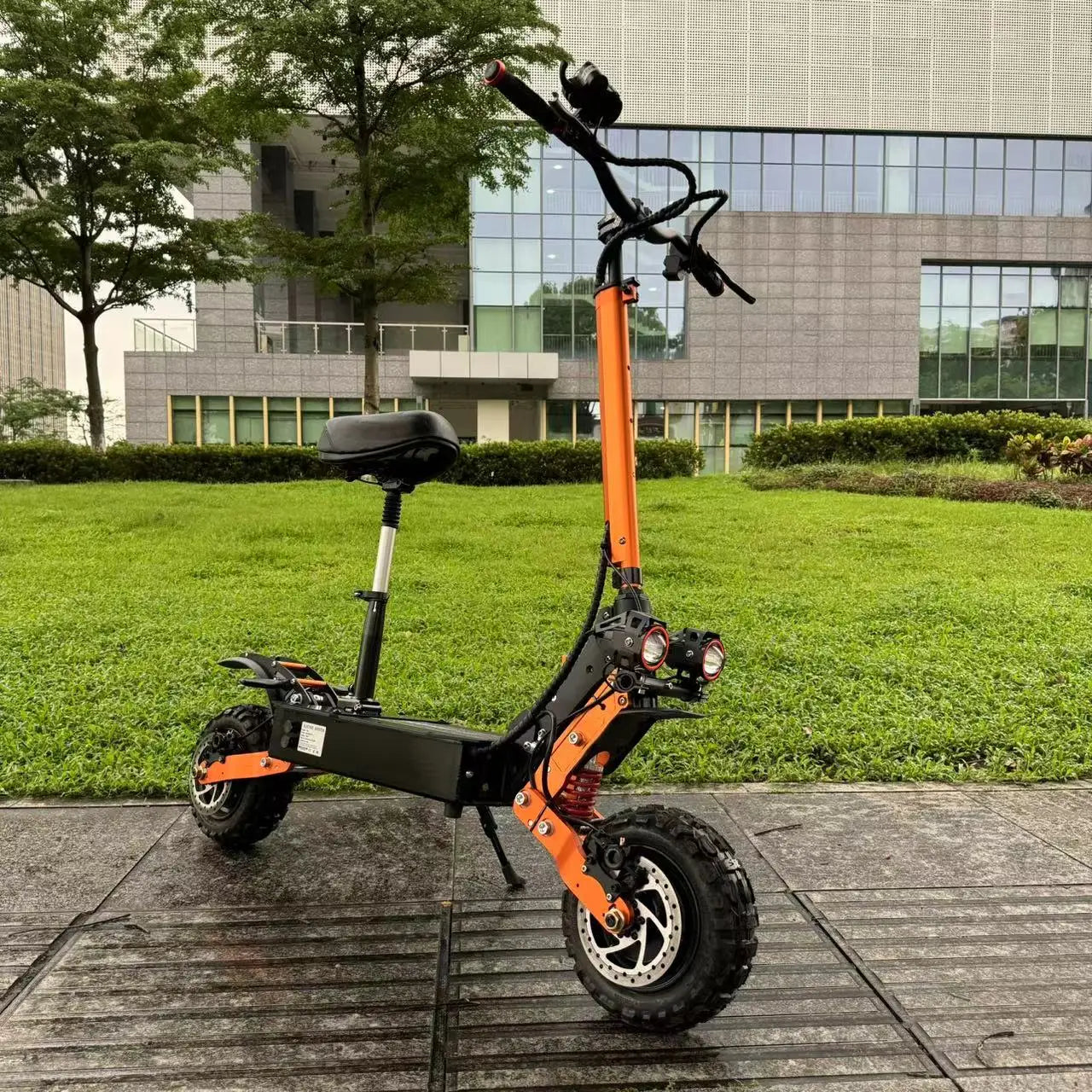 KTX-017107 60V 6000W Dual Motor 11-Inch Off-Road Electric Scooter, 50 Mile Max Speed, Foldable, 30Ah Battery, 200 kg Load