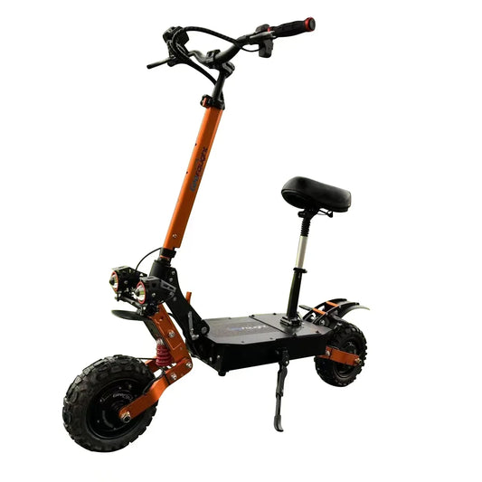 KTX-017107 60V 6000W Dual Motor 11-Inch Off-Road Electric Scooter, 50 Mile Max Speed, Foldable, 30Ah Battery, 200 kg Load