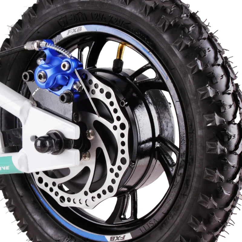 KTX-017171 Mini Electric Motorcycle for Kids - 12-20 Inch Balance Bike with Aluminum Frame, 2 Speed, and Rear Disc Brake