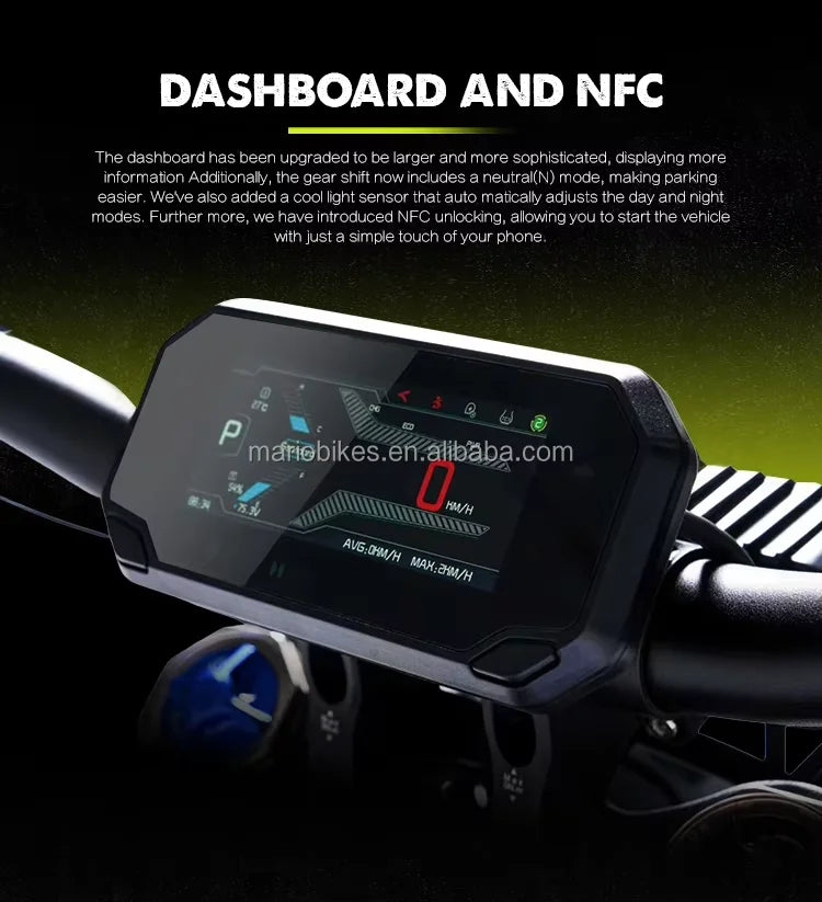 KTX-017299 79bike Falcon GT Electric Dirt Bike with 16.8KW Motor and 610N.M Torque for All-Terrain Adventure