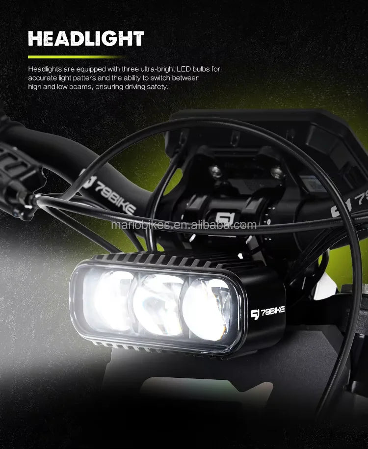 KTX-017299 79bike Falcon GT Electric Dirt Bike with 16.8KW Motor and 610N.M Torque for All-Terrain Adventure