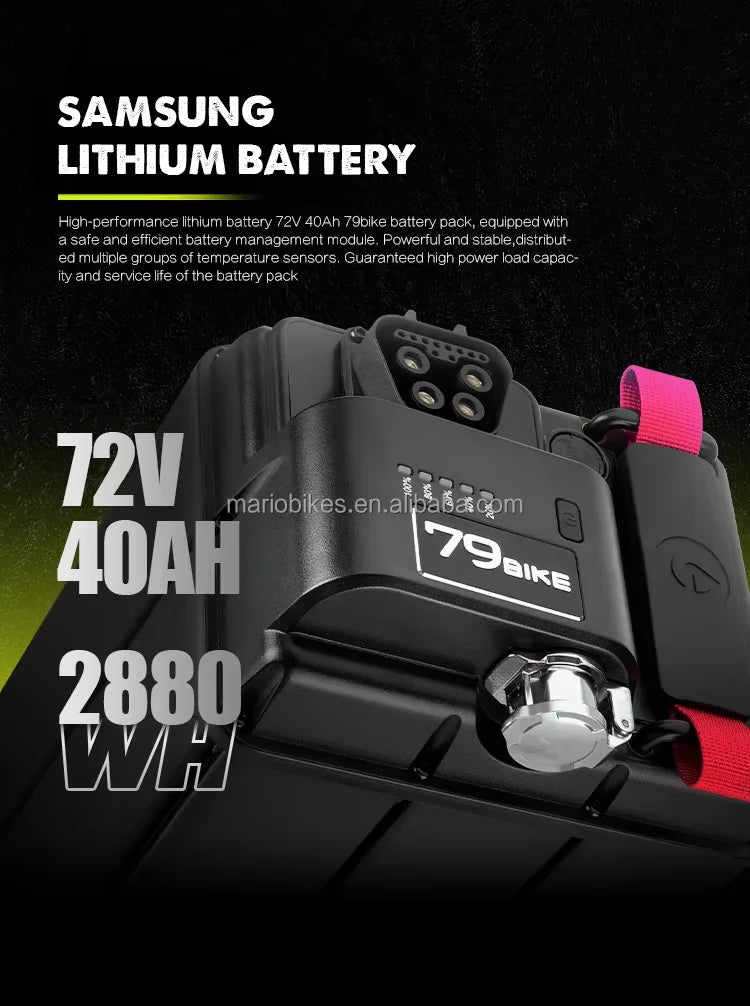 KTX-017299 79bike Falcon GT Electric Dirt Bike with 16.8KW Motor and 610N.M Torque for All-Terrain Adventure