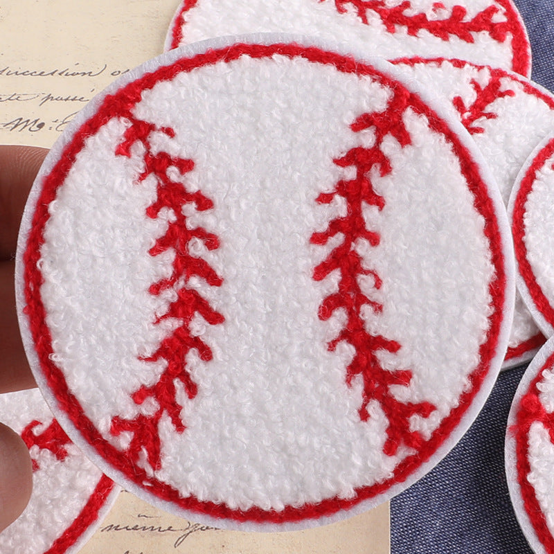 KTX-018835 Towel Embroidery Circular Cloth Label for Crafting and Home Decor