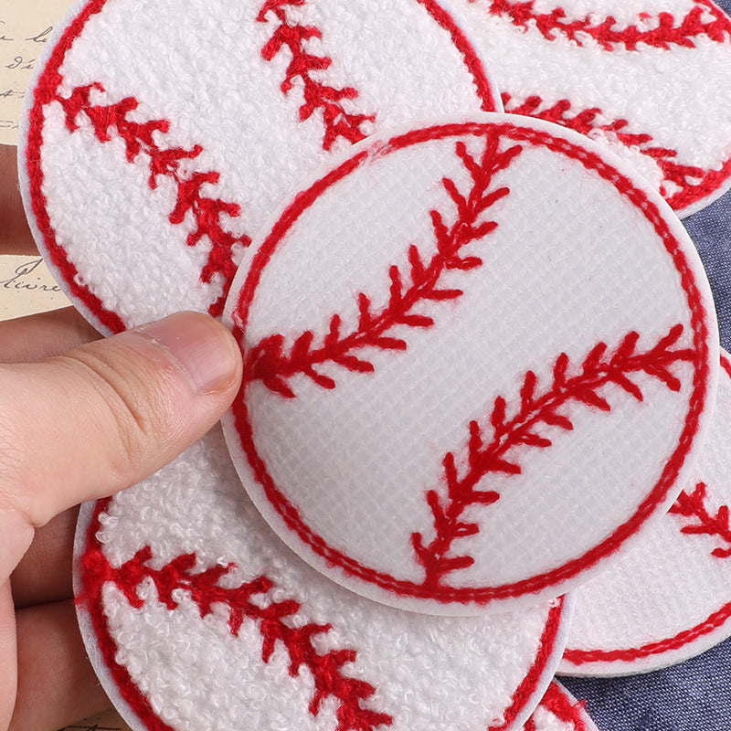 KTX-018835 Towel Embroidery Circular Cloth Label for Crafting and Home Decor