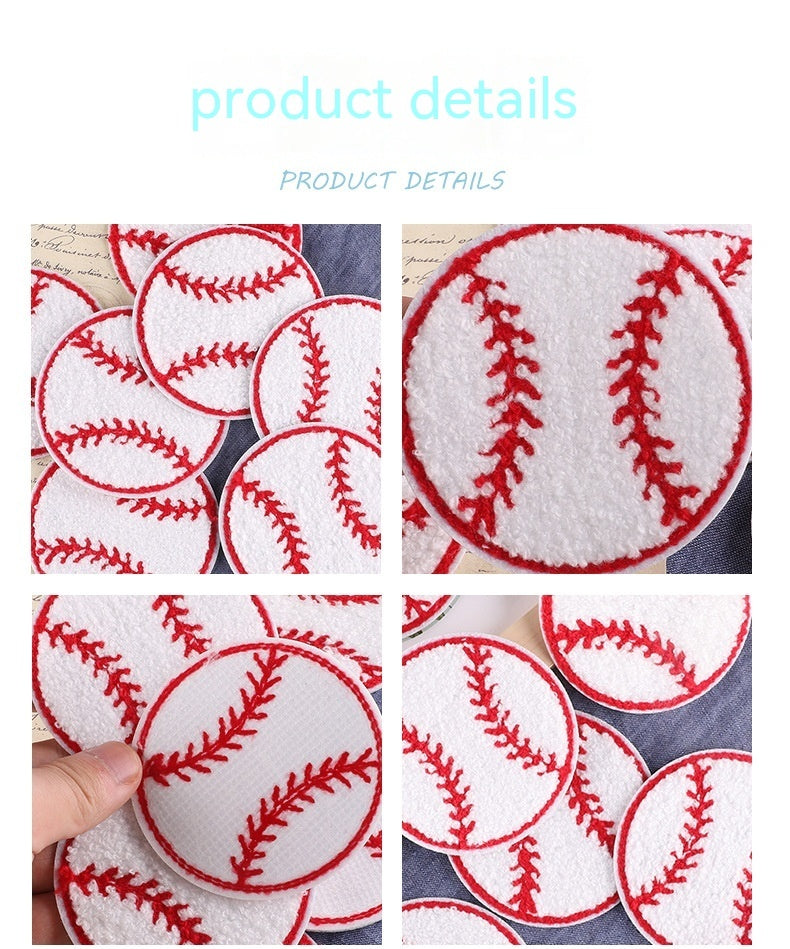 KTX-018835 Towel Embroidery Circular Cloth Label for Crafting and Home Decor