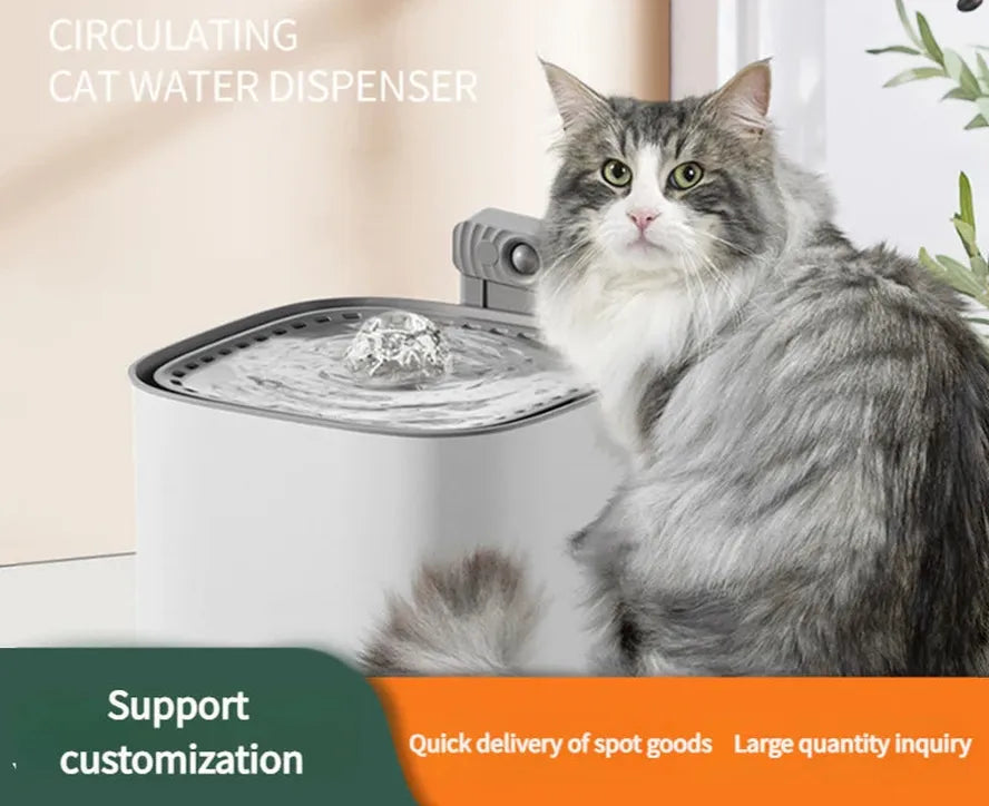 KTX-020819 Automatic USB Pet Water Fountain for Cats and Dogs
