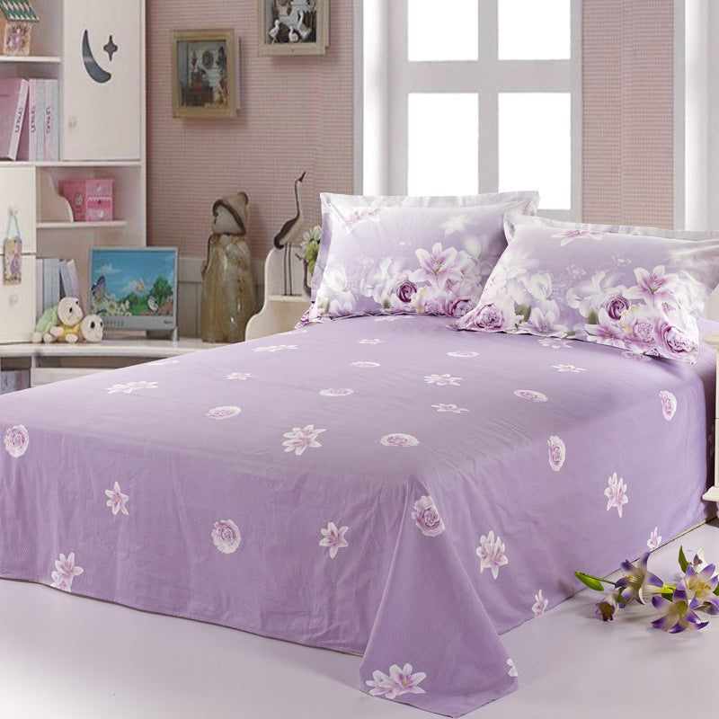 KTX-021523 Cotton Twill Printed Bedding Sheets - Simple Style, Semi-Reactive Dye Process