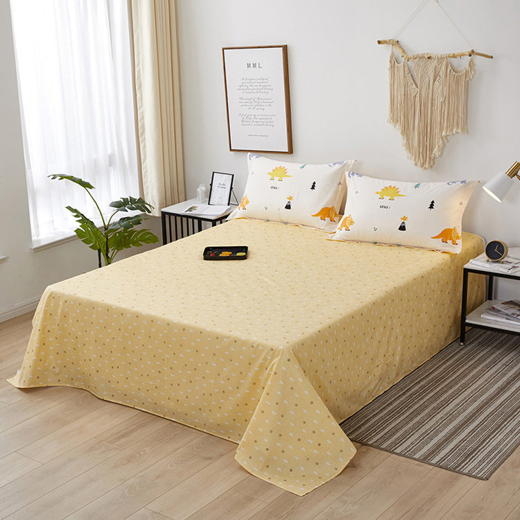 KTX-021523 Cotton Twill Printed Bedding Sheets - Simple Style, Semi-Reactive Dye Process