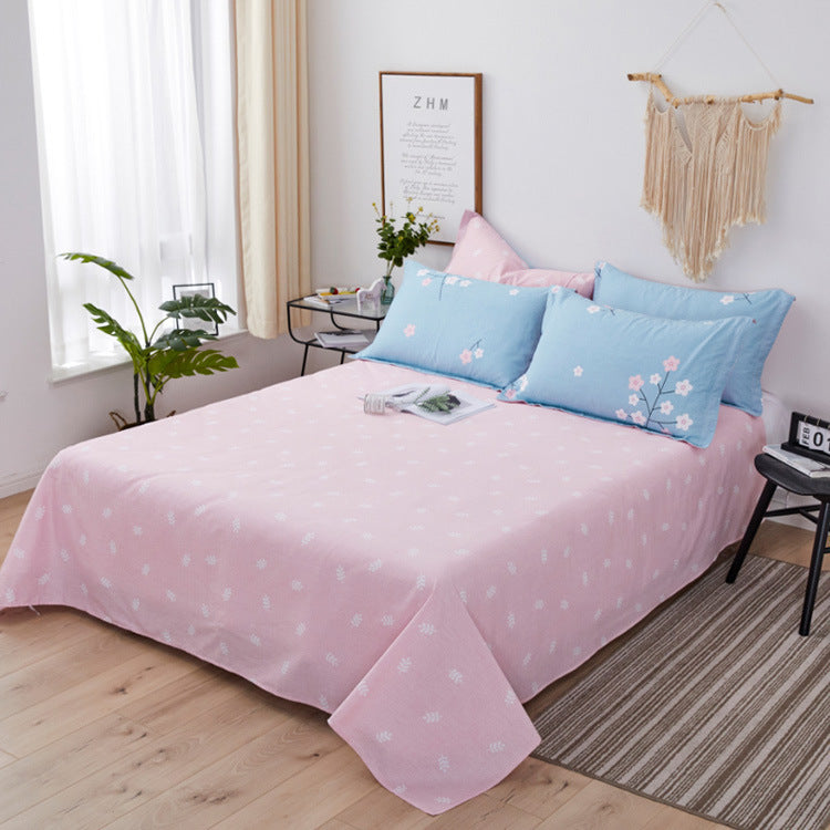 KTX-021523 Cotton Twill Printed Bedding Sheets - Simple Style, Semi-Reactive Dye Process