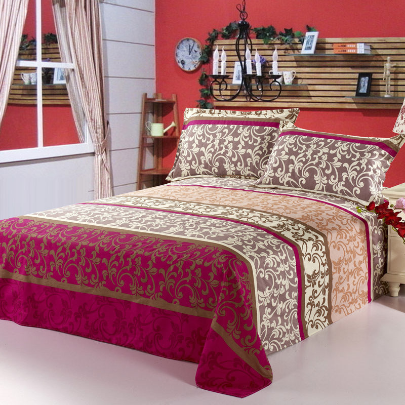 KTX-021523 Cotton Twill Printed Bedding Sheets - Simple Style, Semi-Reactive Dye Process