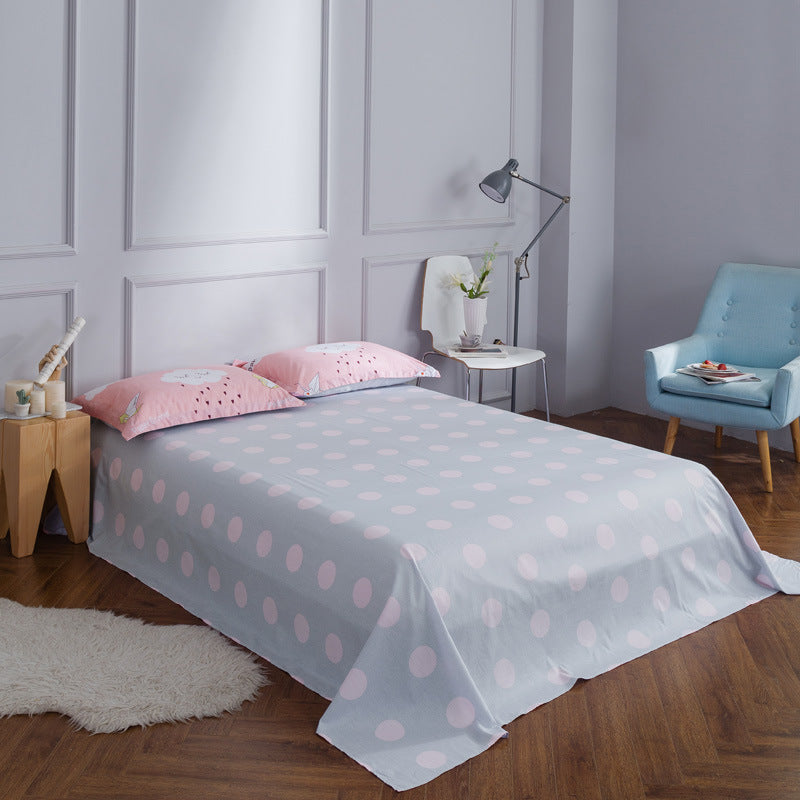 KTX-021523 Cotton Twill Printed Bedding Sheets - Simple Style, Semi-Reactive Dye Process