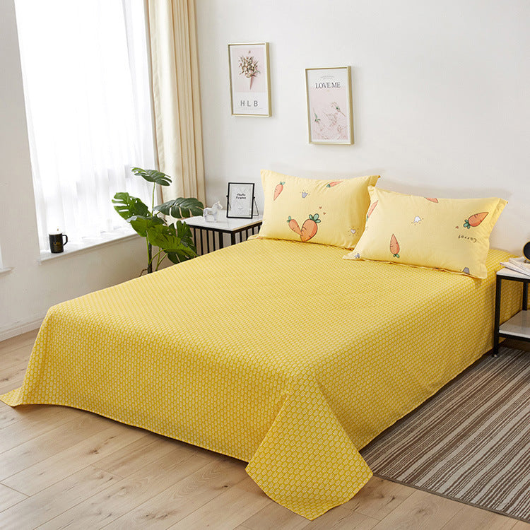 KTX-021523 Cotton Twill Printed Bedding Sheets - Simple Style, Semi-Reactive Dye Process