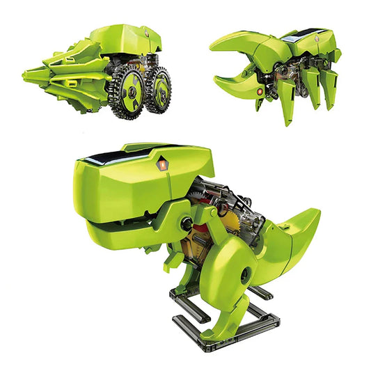KTX-022611 DIY Solar-Powered Dinosaur Model Kit for Kids Ages 8-13, Educational STEM Toy