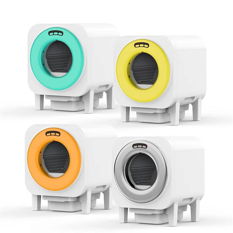 KTX-022803 Fully Automatic Smart Cat Litter Tray with 20L Capacity, Air Purification, WiFi App Access, Eco-Friendly Design