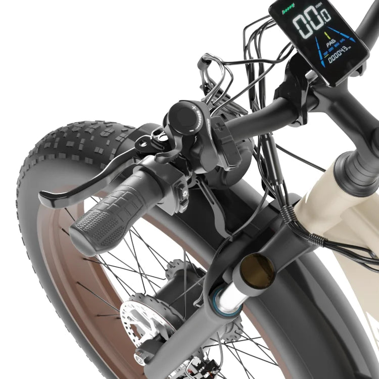 KTX-023059 2000W Electric Fat Bike with 22.4Ah Lithium Battery, 26" Fat Tires, and 7-Speed Gears