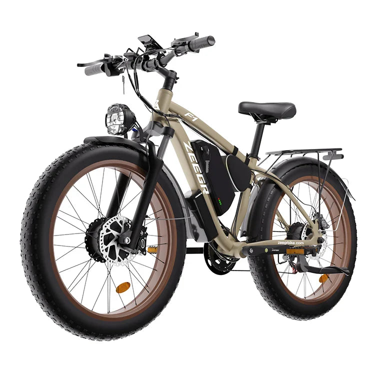 KTX-023059 2000W Electric Fat Bike with 22.4Ah Lithium Battery, 26" Fat Tires, and 7-Speed Gears