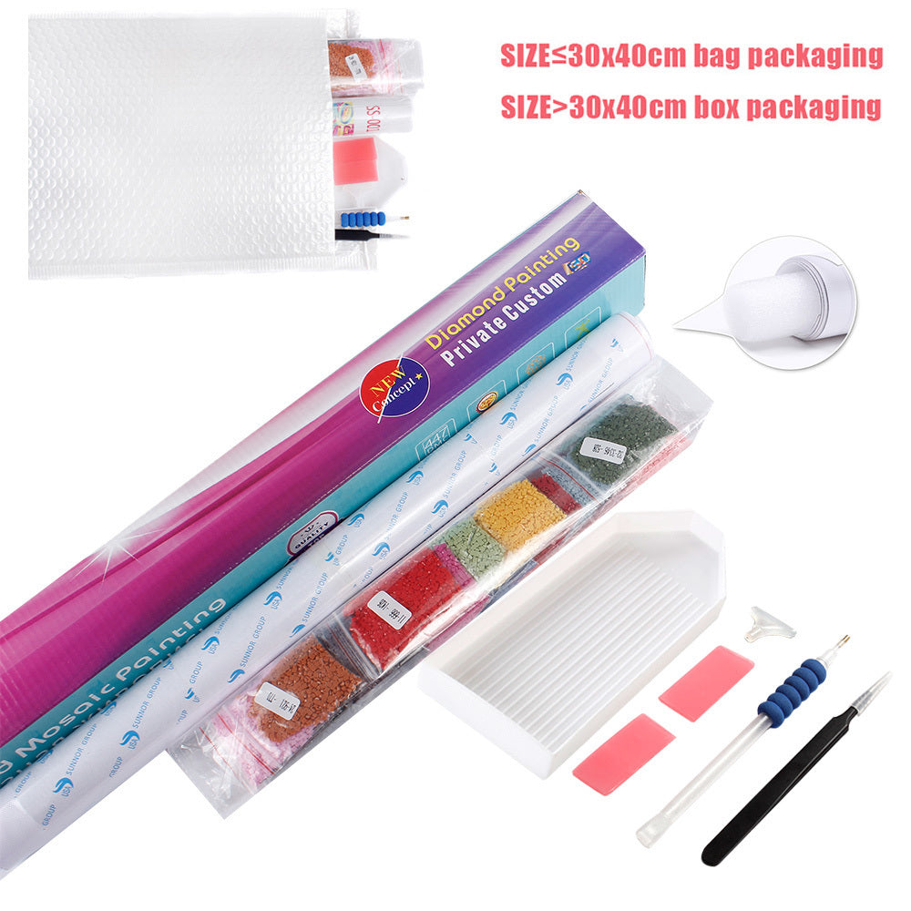 KTX-023507 Frameless DIY Digital Oil Painting of Taoyuan Dreamland - Landscape & Floral Art на Linen