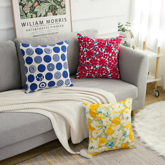 KTX-024467 Duplex Printed Pillow Cover in Modern Style, Multiple Colors Available, 60x60CM & 45x45CM