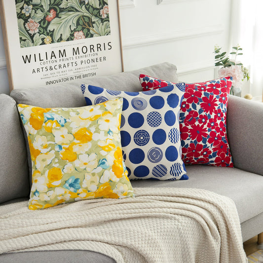 KTX-024467 Duplex Printed Pillow Cover in Modern Style, Multiple Colors Available, 60x60CM & 45x45CM