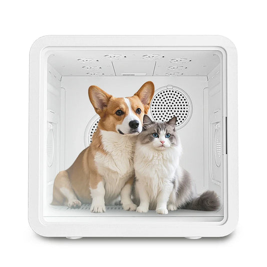 KTX-024915 Pet Dryer Box for Small Cats and Dogs - ABS Material with 360 Degree Temperature Control