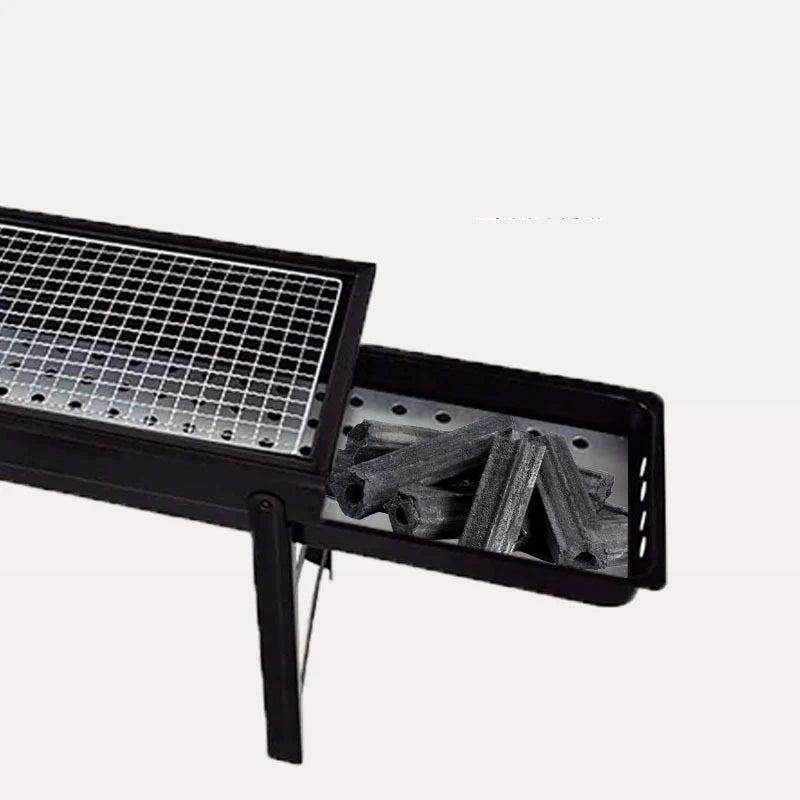 KTX-025171 Foldable Portable Charcoal Grill for Camping and Outdoor BBQ Parties