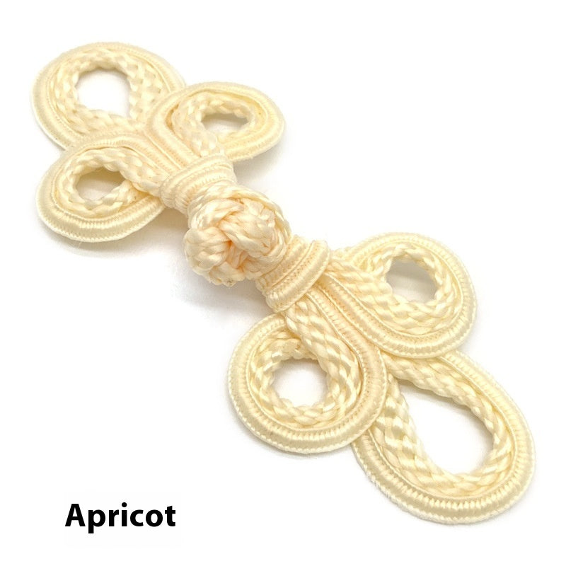 KTX-025491 Hand-Woven Retro Big Three-Leaf Eyed Button Accessories for Coats and Sweaters