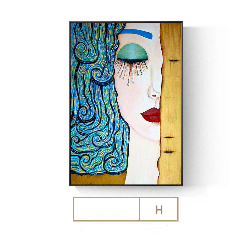 KTX-025811 Elegant English Alphabet Mural for Modern Dining and Living Spaces with Framed Canvas Art