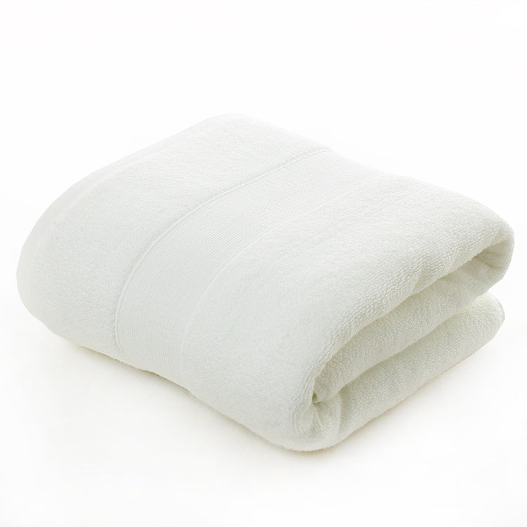 KTX-028691 Soft Cotton Thickened Bath Towel - 70x140CM in Solid Colors