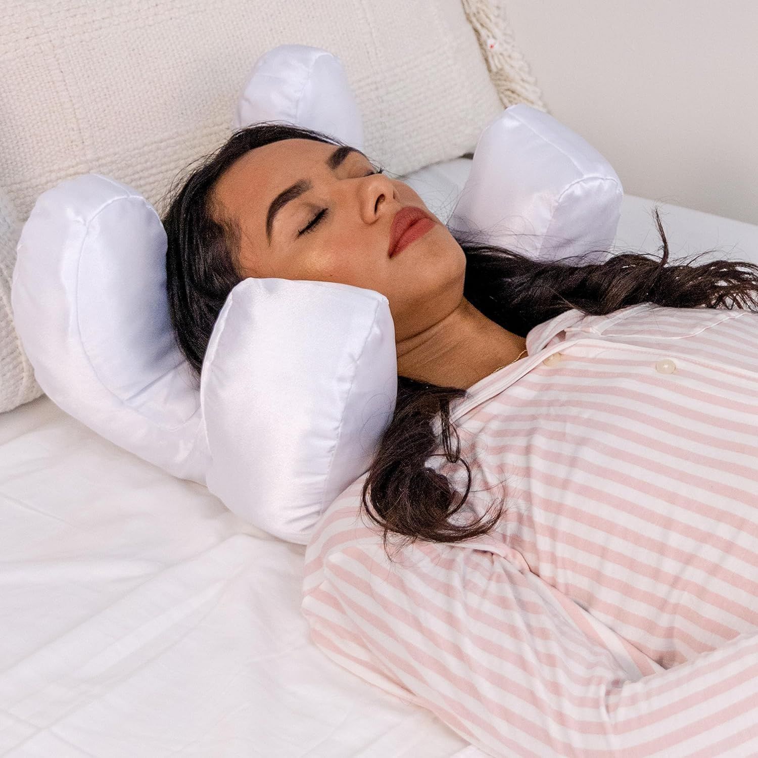 KTX-028947 Face Down Massage Pillow for Side Sleepers - Anti-Wrinkle Beauty Pillow, Perfect for Comfort and Support