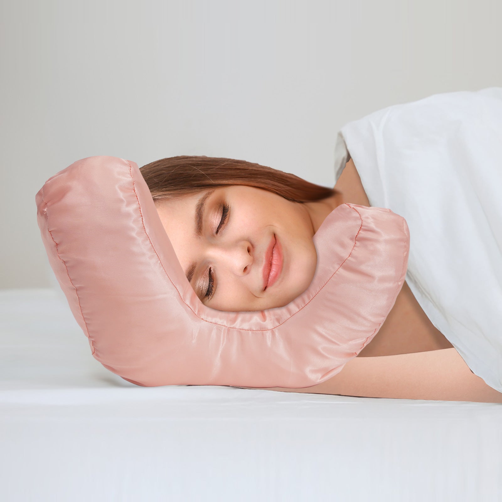 KTX-028947 Face Down Massage Pillow for Side Sleepers - Anti-Wrinkle Beauty Pillow, Perfect for Comfort and Support