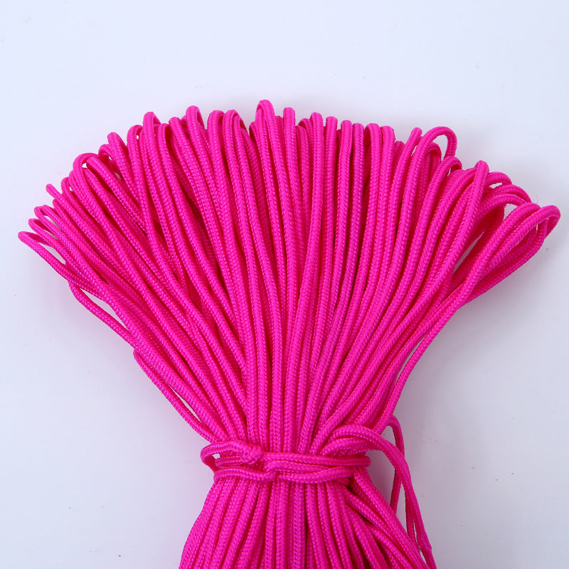 KTX-030099 2mm Polyester Braided Rope for Outdoor Gear and Safety Applications, 100m Length