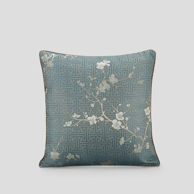 KTX-032467 Chinese Style Jacquard Pillow Cover - Modern High-Precision Cushion for Living Room and Commercial Spaces