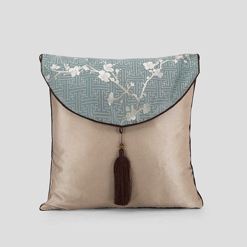 KTX-032467 Chinese Style Jacquard Pillow Cover - Modern High-Precision Cushion for Living Room and Commercial Spaces