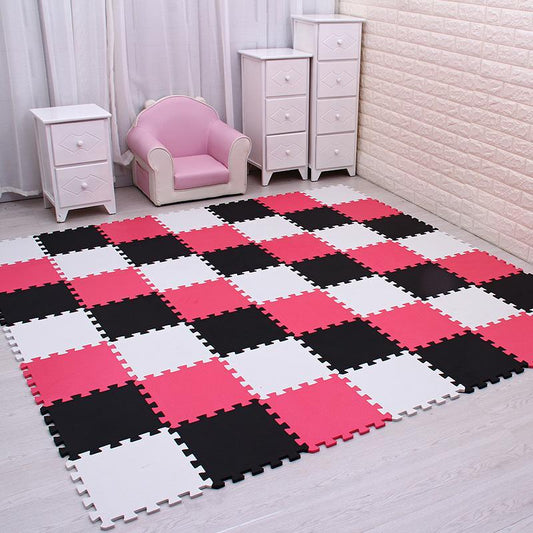 KTX-033619 Thickened Foam Floor Mats for Dormitory - Set of 9 to 81 Pieces, 30x30x1cm Each