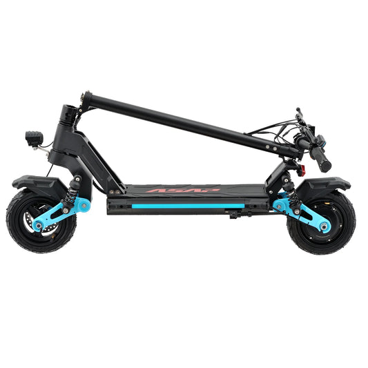 KTX-034067 Foldable Electric Scooter with 600W Motor, 48V Lithium Battery, Full Suspension, 30-50 km/h Speed, 10 Inch Tires