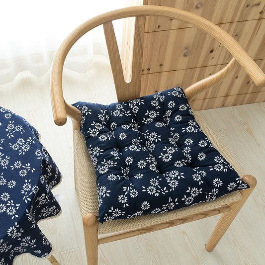 KTX-034771 Retro Floral Cloth Dining Chair Cushion - Various Size Options Available