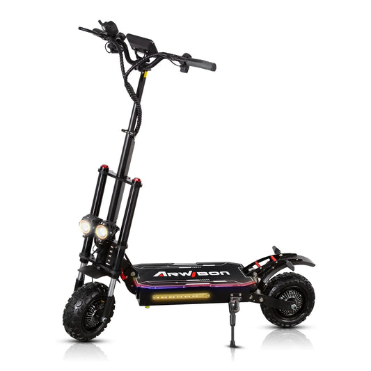 KTX-035219 5600W Dual Motor Off-Road Electric Scooter with 38Ah Battery – Foldable, Long Range, 80-85km/h Speed