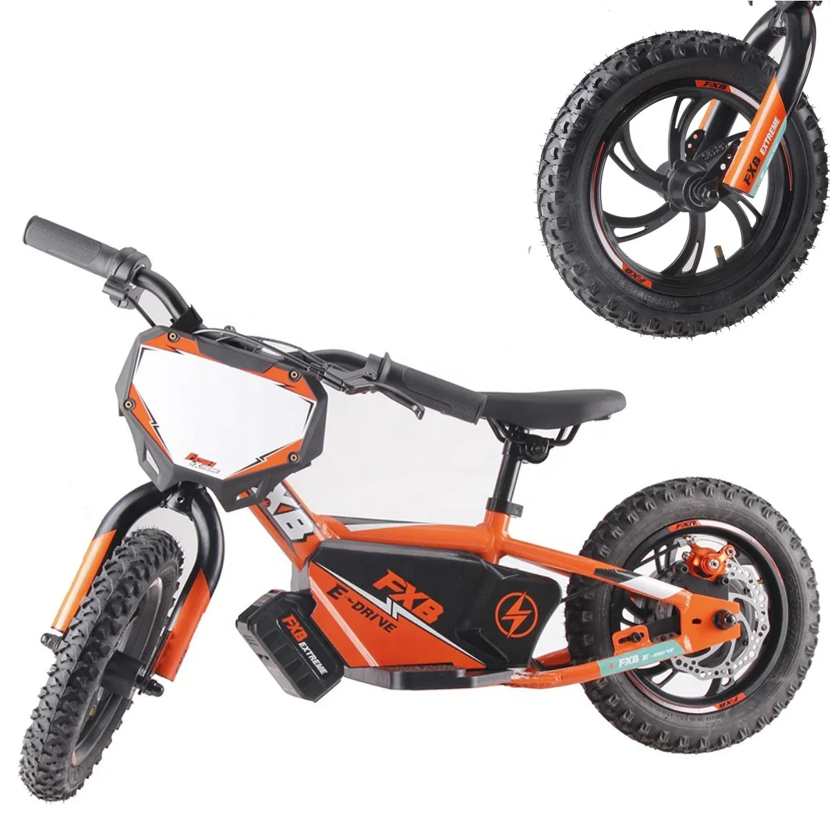 KTX-035283 Electric Balance Bike 12 Inch with 36V 250W Hub Motor and Quick-Disconnect Rechargeable Battery