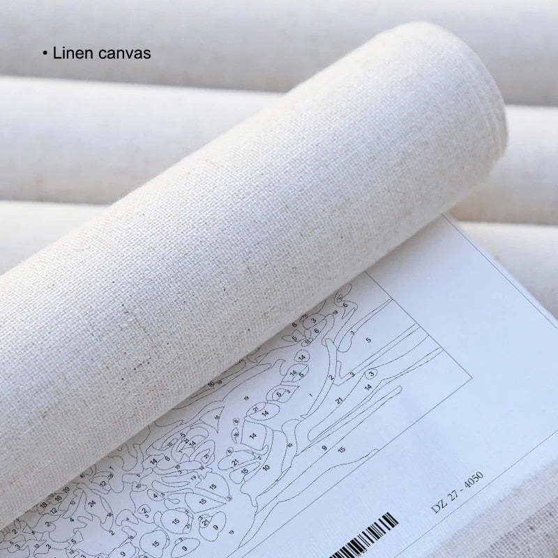 KTX-035795 Digital Oil Painting DIY Decoration - 20x30cm Frameless Artwork for Living Room, Bedroom, Study