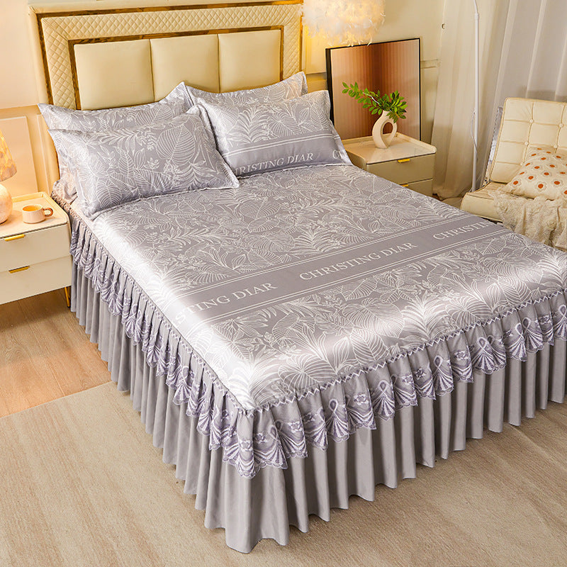 KTX-036819 Viscose Fiber Summer Sleeping Mat with Pillowcases - Three-Piece Set