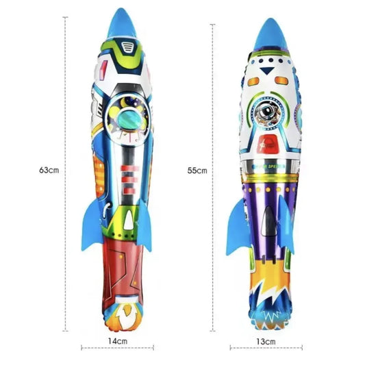 KTX-037267 3D Rocket Ejection Balloon Toy for Kids - Fun Party Atmosphere Decoration