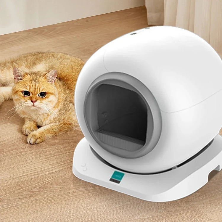 KTX-038611 Extra Large 65L Smart Cat Litter Box with Ion Purification and Easy Clean Features
