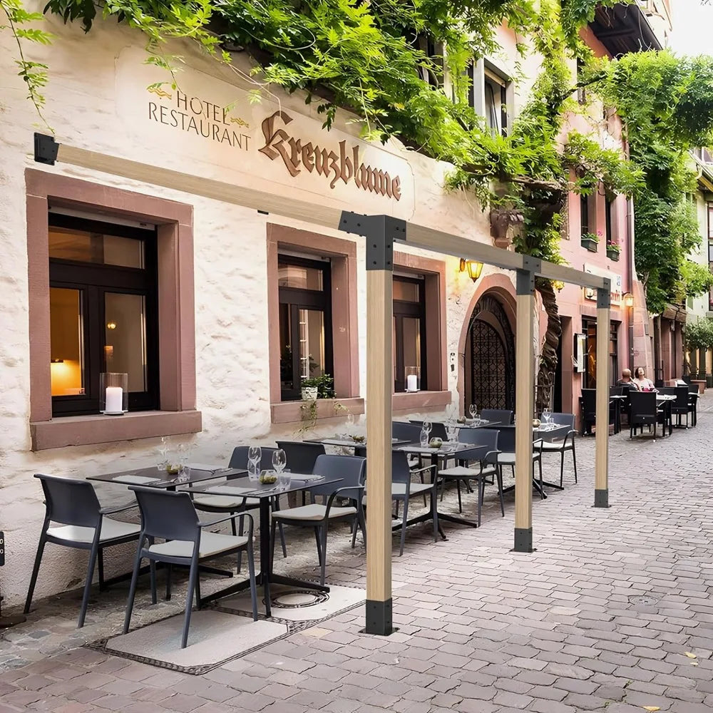 KTX-038675 Metal Pergola Bracket Kit for Garden Structures, Waterproof Connector for Arches and Gazebos