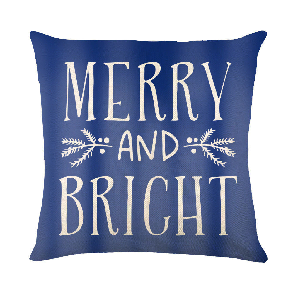 KTX-038995 Christmas Snowflake Decorative Pillow Covers - Soft Square Throw Cushion Cases for Home and Sofa Decor