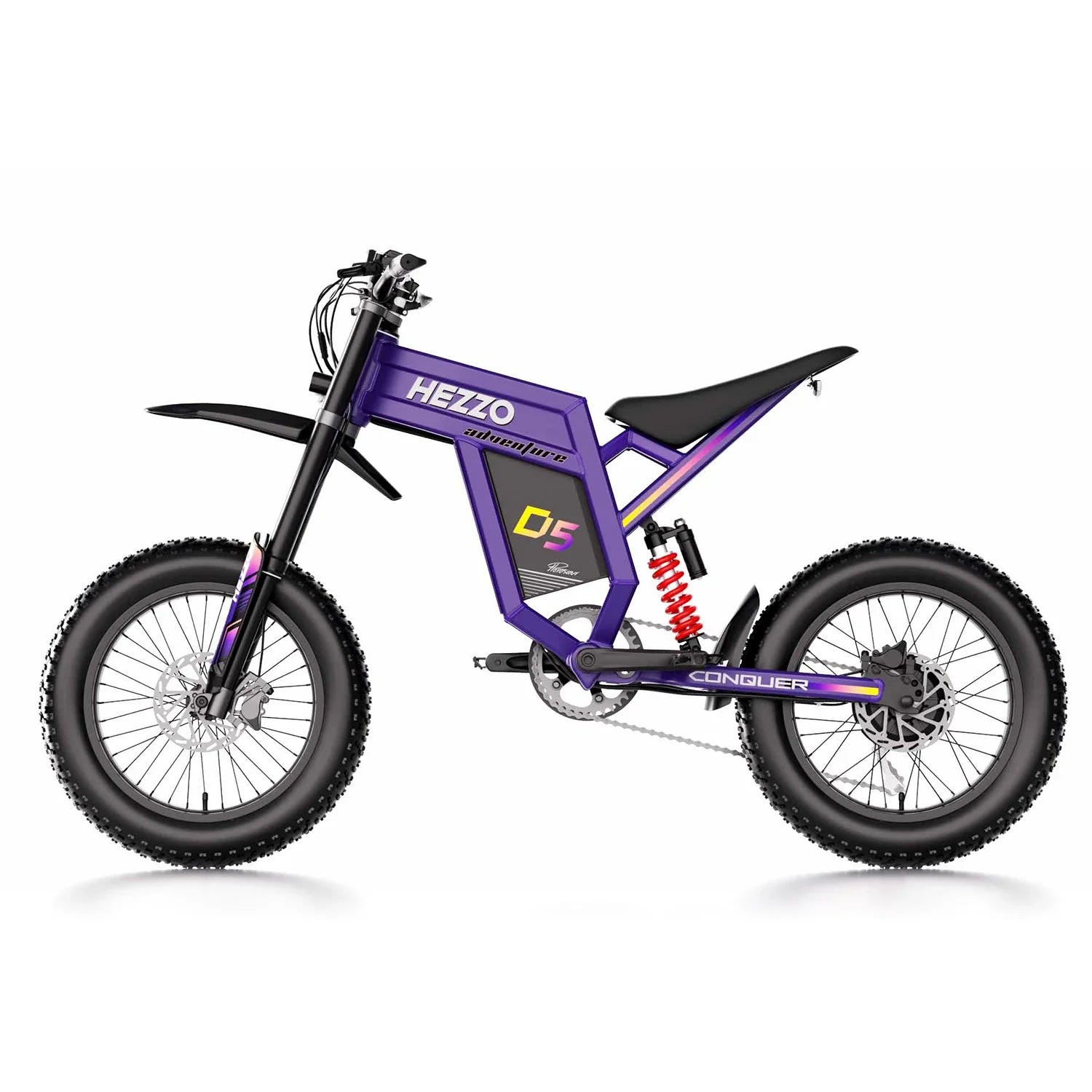 KTX-039251 Electric Dirt Bike 60V 3000W with Full Suspension and 30Ah Lithium Battery, Max Speed 70km/h, 20x4 Off-Road Tires