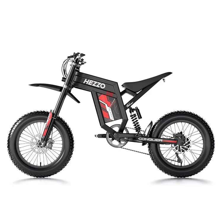 KTX-039251 Electric Dirt Bike 60V 3000W with Full Suspension and 30Ah Lithium Battery, Max Speed 70km/h, 20x4 Off-Road Tires